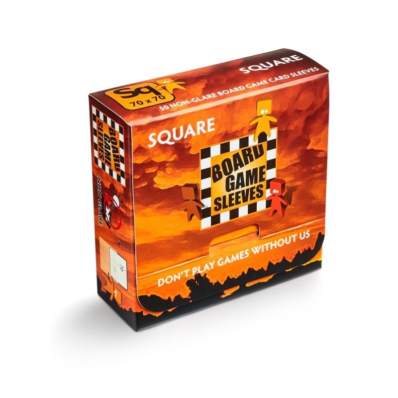 Board Game Sleeves 50 pochettes Antireflet Square 70 x 70 mm Board Game Sleeves 50 pochettes Antireflet Square 70 x 70 mm