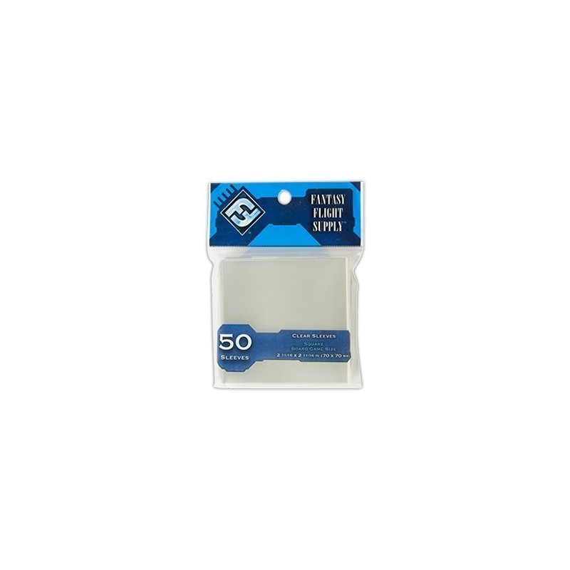 Board Game Sleeves 50 pochettes Square 70 x 70 mm Board Game Sleeves 50 pochettes Square 70 x 70 mm
