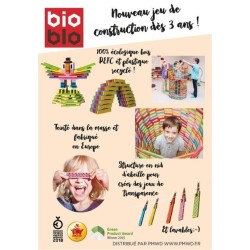 BIOBLO Fun box 200 briques 10 couleurs 