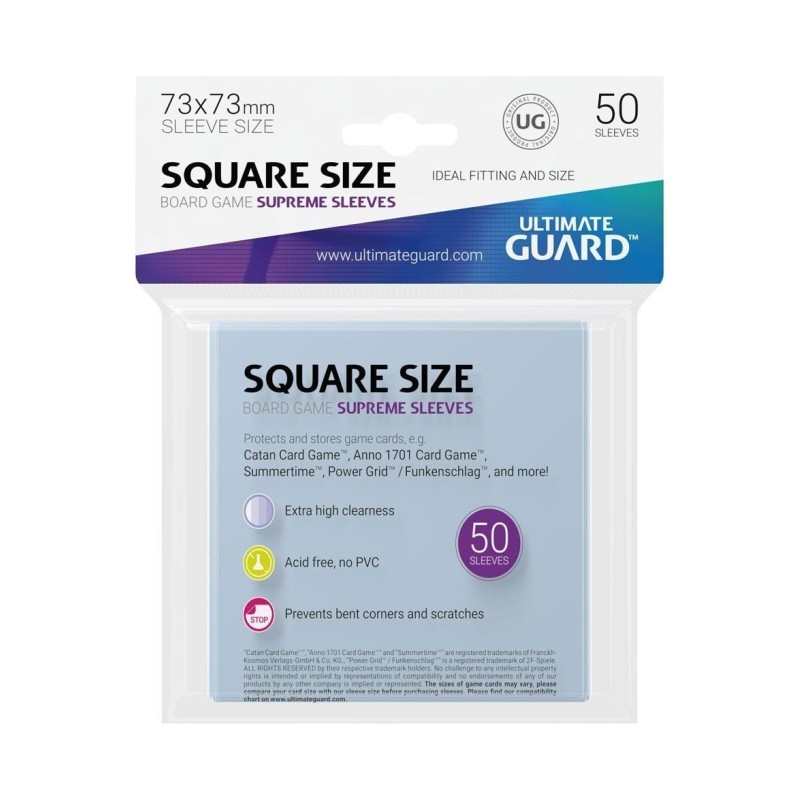 Protège-cartes Ultimate Guard Suprème Square Size Protège-cartes Ultimate Guard Suprème Square Size
