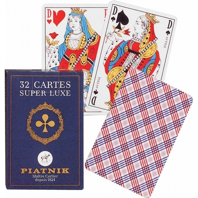 32 Cartes étui en carton 32 Cartes étui en carton