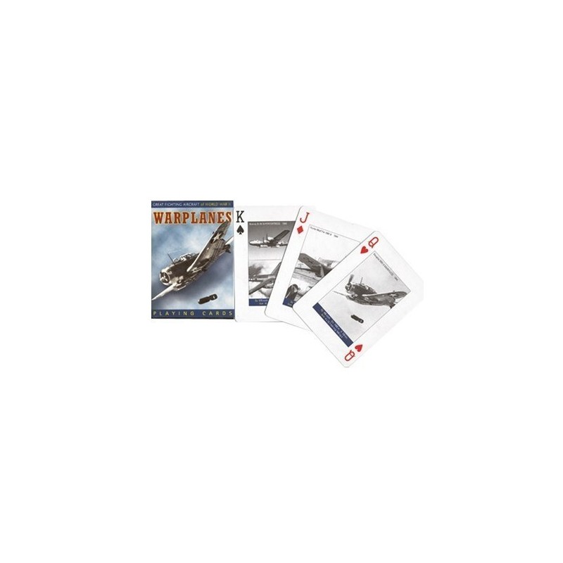 Jeux de société - Jeu 54 cartes illustrés Warplanes Jeux de société - Jeu 54 cartes illustrés Warplanes