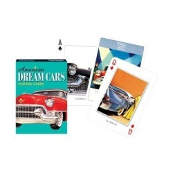 Jeux de société - Jeu 54 cartes illustrés American Dream Cars