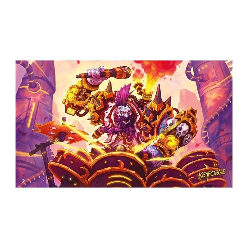 Tapis de jeu illustré Keyforge - Drummernaut Tapis de jeu illustré Keyforge - Drummernaut