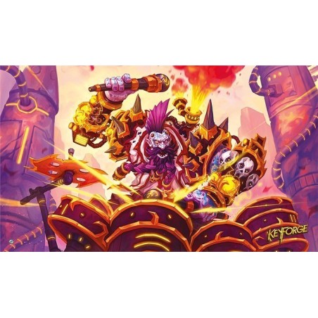 Tapis de jeu illustré Keyforge - Drummernaut