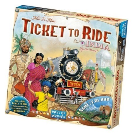 Jeux de société - Les Aventuriers du Rail - Extension : Inde & Suisse
