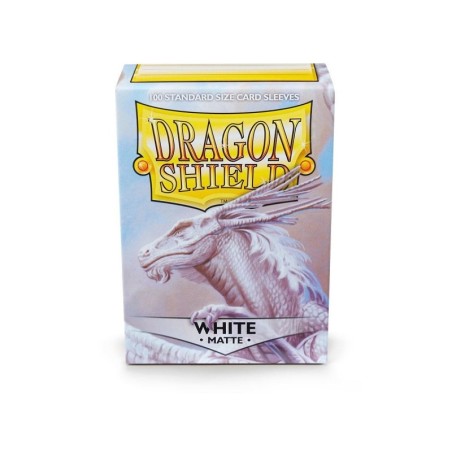 Protège-cartes Dragon Shield - 100 Standard Sleeves Matte White