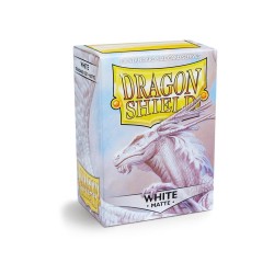 Protège-cartes Dragon Shield - 100 Standard Sleeves Matte White