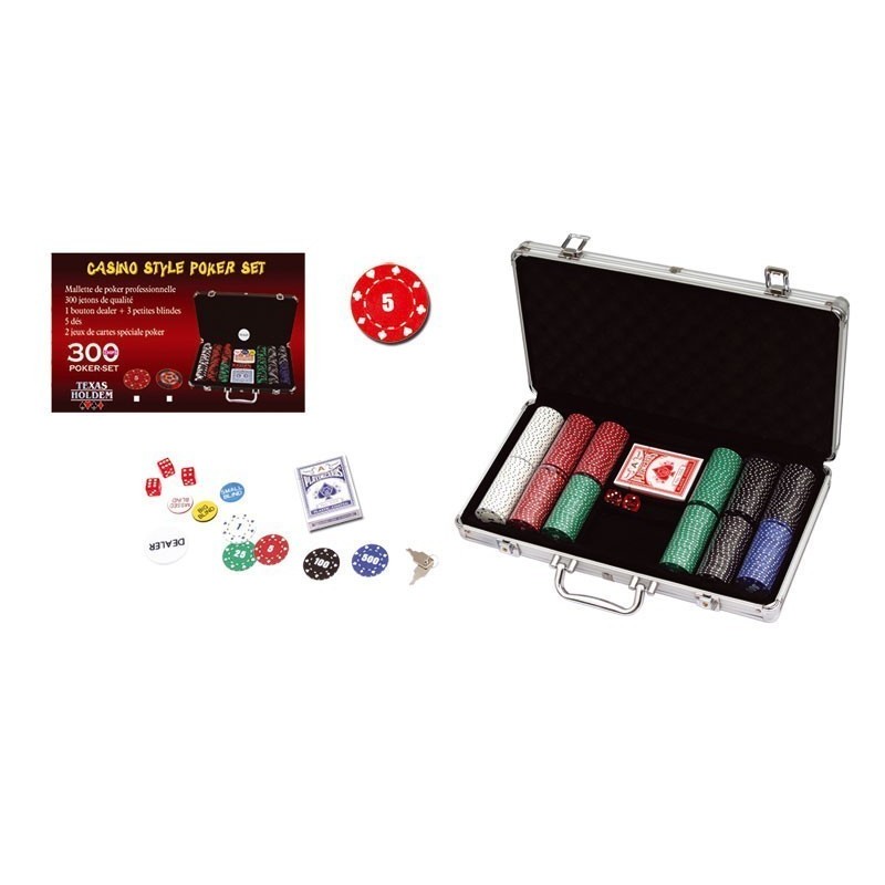 Mallette de Poker 300 jetons 11.5G Mallette de Poker 300 jetons 11.5G
