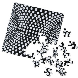 Puzzle Curiosi Q : Pop Black & White : Shimmer 3 - 79 Pièces