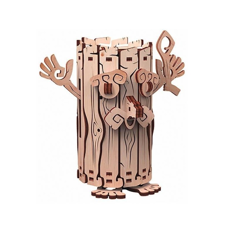 Puzzle Mr Playwood - Tirelire Esprit de la Fôret mobile en bois Puzzle Mr Playwood - Tirelire Esprit de la Fôret mobile en bois