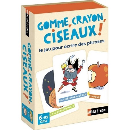 Jeux de société - Gomme, crayon, ciseaux
