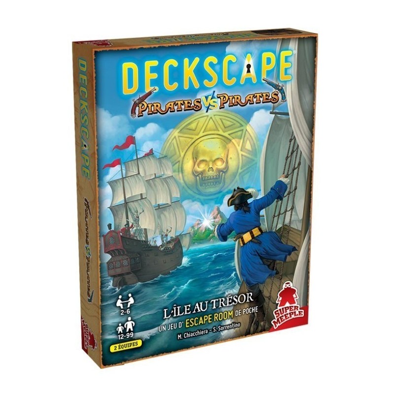 Jeux de société - Deckscape - Pirates Vs Pirates : L'Ile au Trésor Jeux de société - Deckscape - Pirates Vs Pirates : L'Ile au Trésor