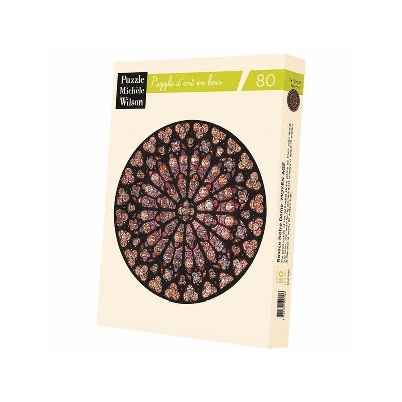 Puzzle Michèle Wilson : Moyen Age - Rosace Notre Dame - 80 Pièces Puzzle Michèle Wilson : Moyen Age - Rosace Notre Dame - 80 Pièces