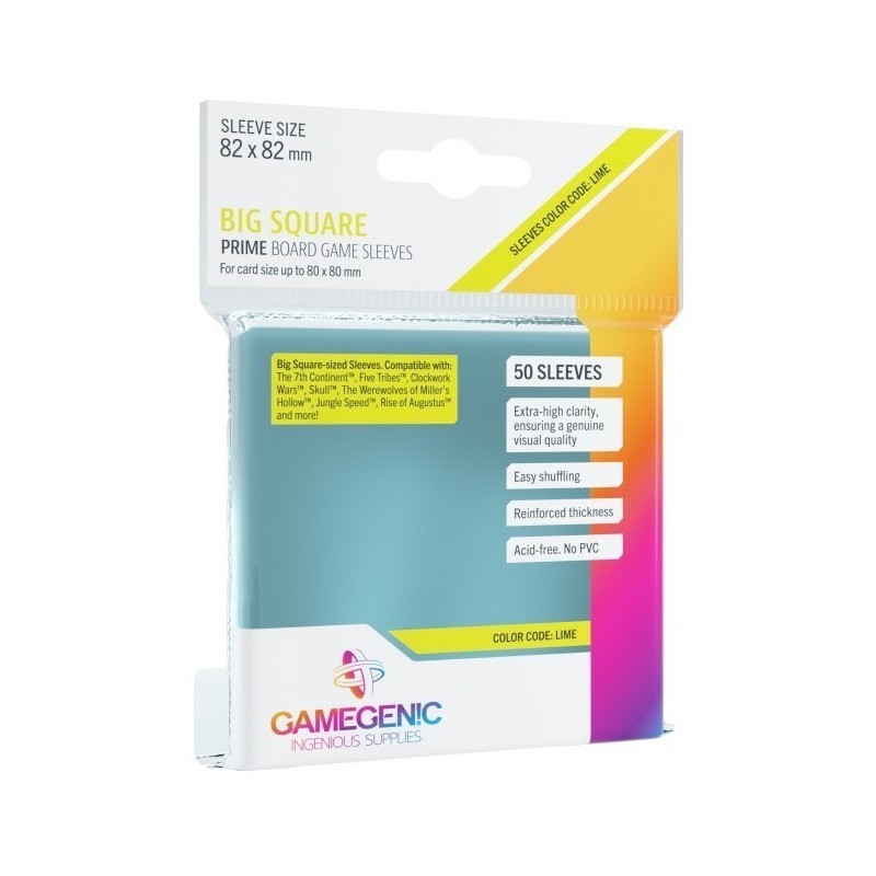 Gamegenic Prime Big Square-Sized Sleeves 82 x 82 mm Gamegenic Prime Big Square-Sized Sleeves 82 x 82 mm