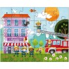 Puzzle HABA - Ma Petite Caserne de Pompiers - 3 x 24 Pièces