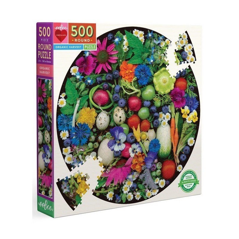 Puzzle Eeboo : Récolte Biologique - 500 Pièces Puzzle Eeboo : Récolte Biologique - 500 Pièces
