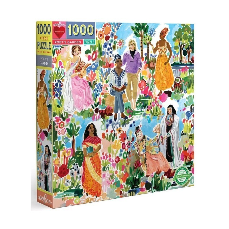 Puzzle Eeboo : Le jardin du poête - 1000 Pièces Puzzle Eeboo : Le jardin du poête - 1000 Pièces