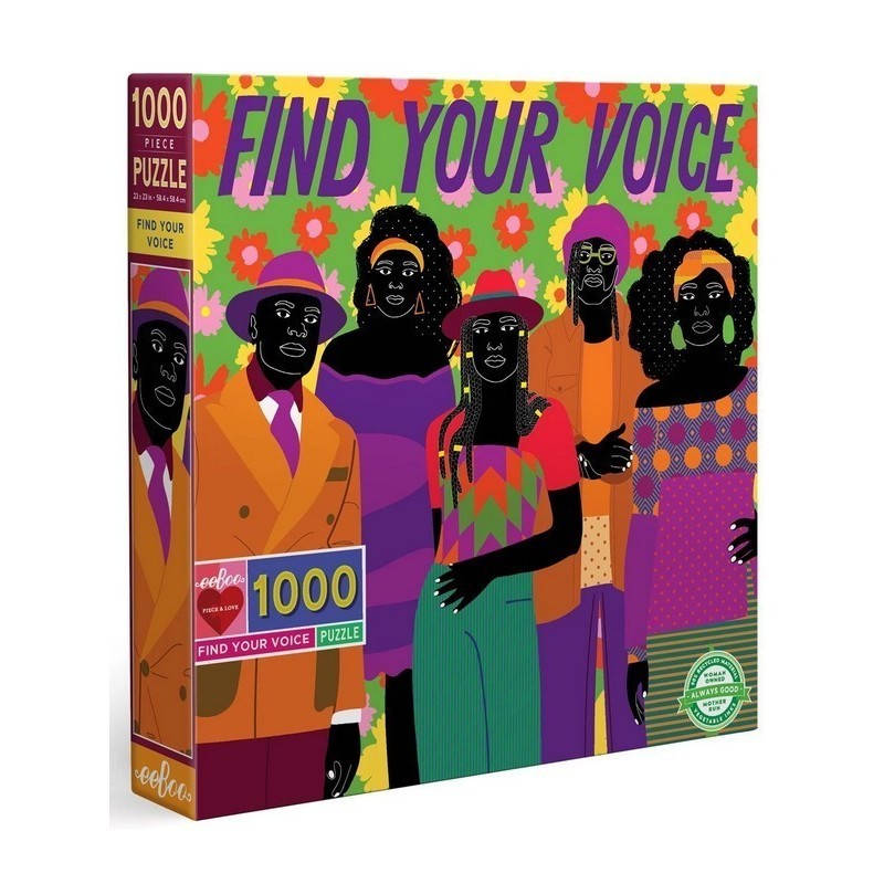 Puzzle Eeboo : Trouve ta Voix - 1000 Pièces Puzzle Eeboo : Trouve ta Voix - 1000 Pièces