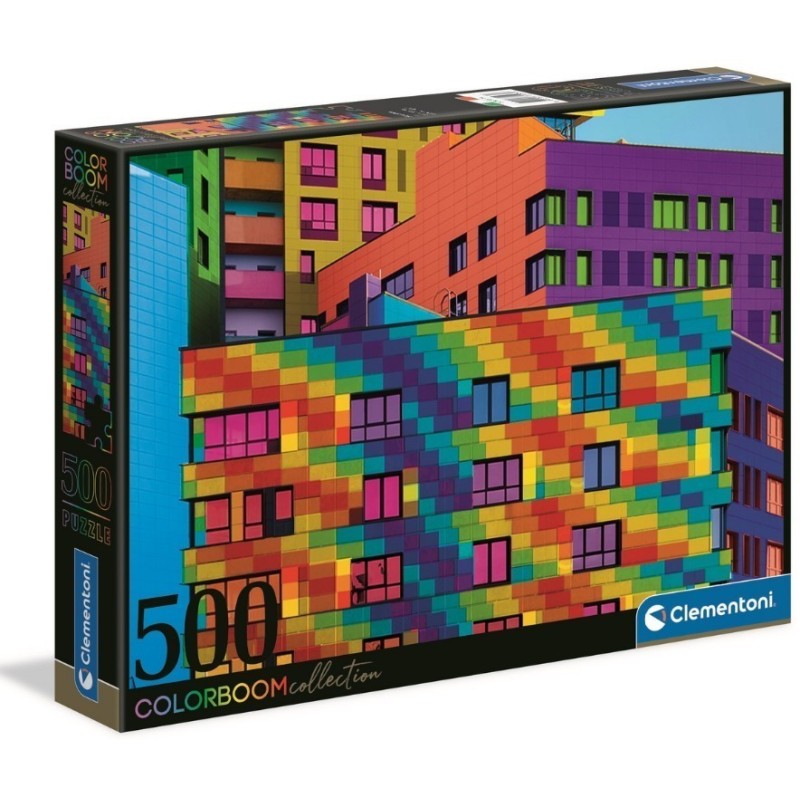 Puzzle Clementoni : Collection Colorboom : Squares - 500 Pièces Puzzle Clementoni : Collection Colorboom : Squares - 500 Pièces