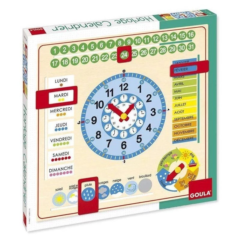 Jeux de société - Calendrier - Horloge Grand format Jeux de société - Calendrier - Horloge Grand format