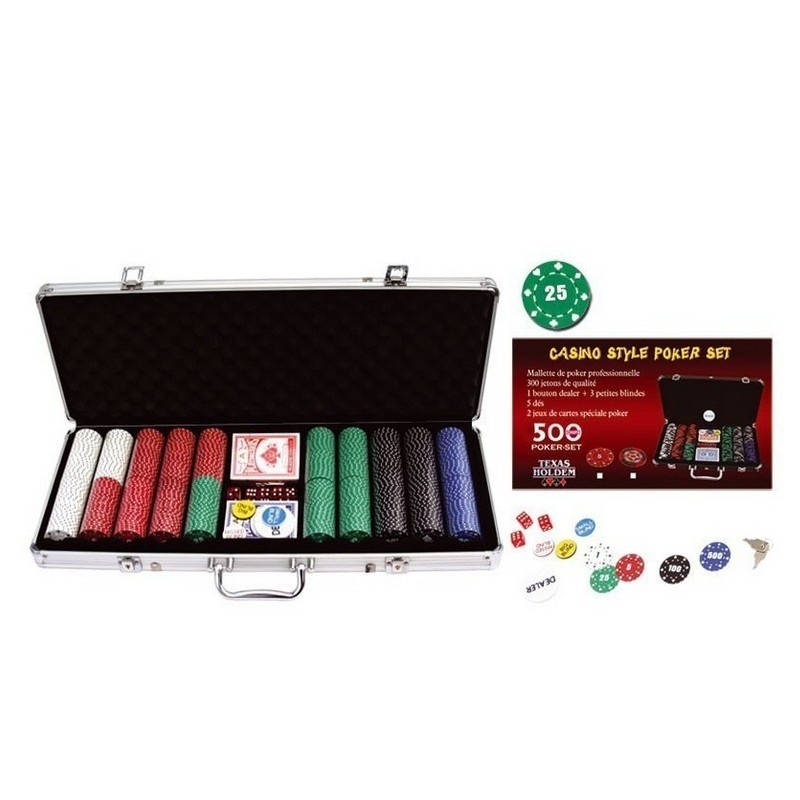 Mallette de poker 500 jetons 11,5g ABS Mallette de poker 500 jetons 11,5g ABS