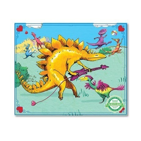 Mini Puzzle St Valentin - Le Dinosaure Rockeur - 36 pièces
