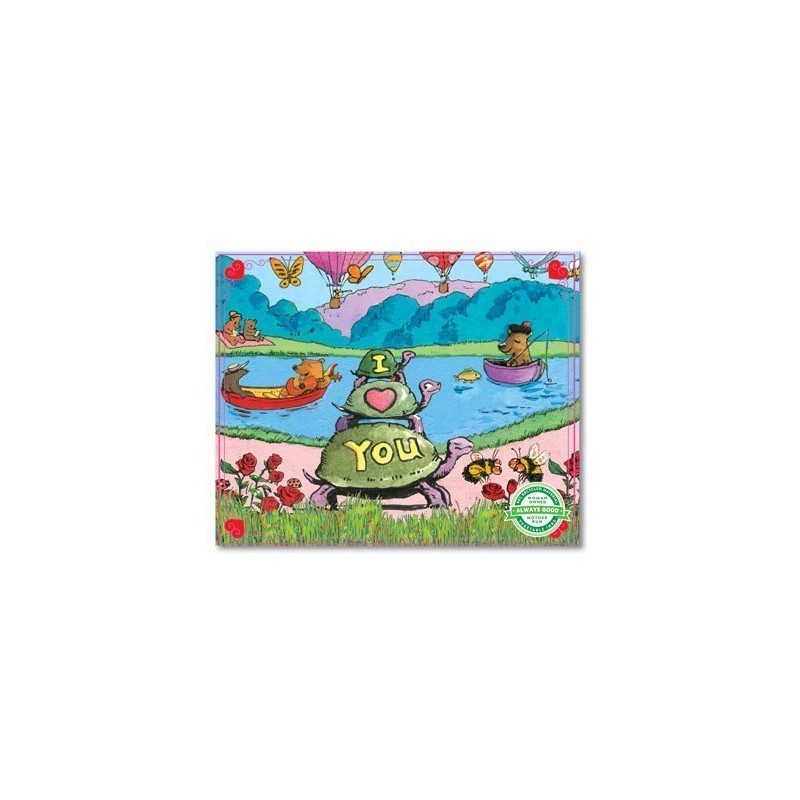 Mini Puzzle St Valentin - J'aime les Tortues - 36 pièces Mini Puzzle St Valentin - J'aime les Tortues - 36 pièces