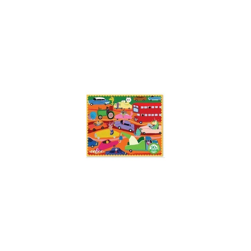 Mini Puzzle Retro - Voitures en Ville - 36 pièces Mini Puzzle Retro - Voitures en Ville - 36 pièces
