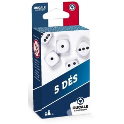 Jeux de société - Boite de 5 dés