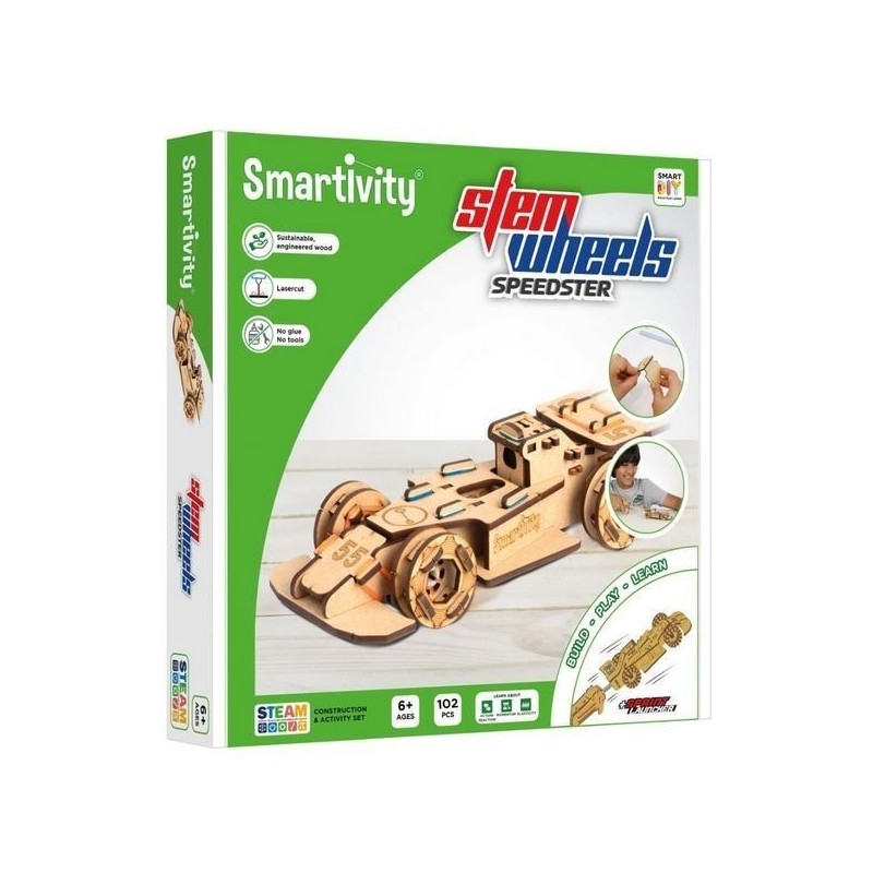 Puzzle Smartivity Steem Wheels - Roues motrices : Speedster Puzzle Smartivity Steem Wheels - Roues motrices : Speedster