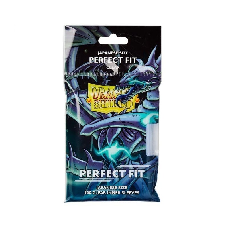 Protège-cartes Dragon Shield - 100 Japanese Perfect Fit Clear Transparent