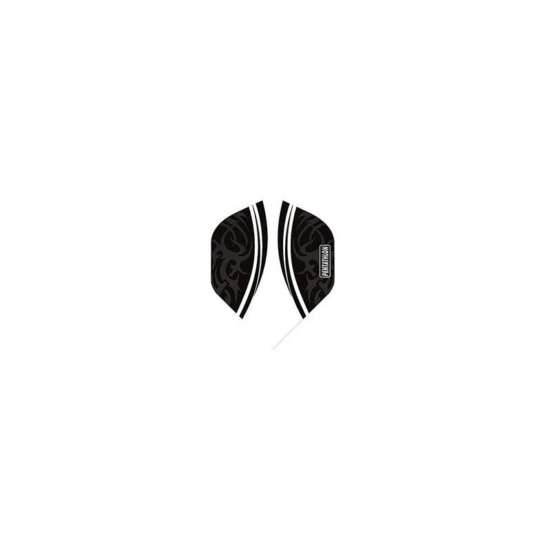 Ailettes Pentathlon Flights Standard - Noir Ailettes Pentathlon Flights Standard - Noir
