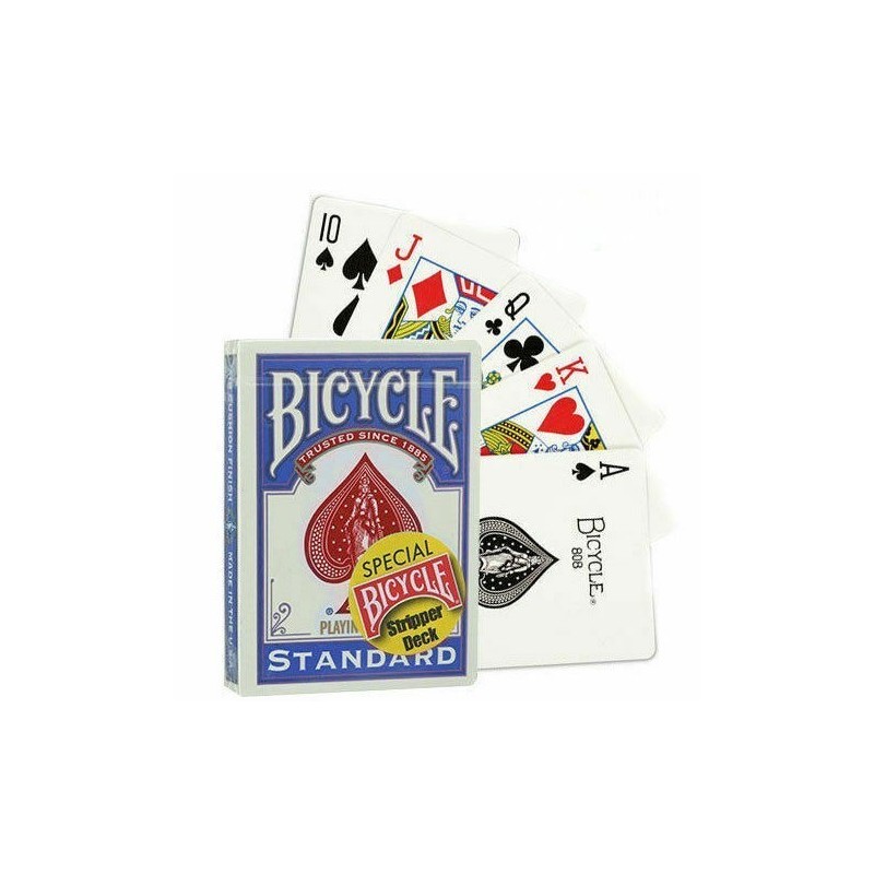 Bicycle - Cartes Courtes - Stripper Deck Standard - Bleu - Spéciales Magie
