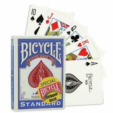 Bicycle - Cartes Courtes - Stripper Deck Standard - Bleu - Spéciales Magie