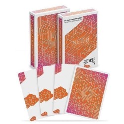 Bicycle - 54 cartes Néon Orange Bump