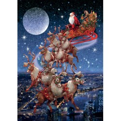 Puzzle Piatnik : Traineau de Noël - 1000 Pièces