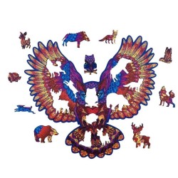 Puzzle Créatif Puzzle :  - La Chouette Somptueuse - 124 pièces