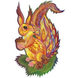 Puzzle Créatif Harmandi : L'Ecureuil Touffu  - 118 pièces