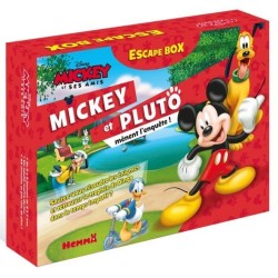 Jeux de société - Escape Box - Disney Mickey et ses amis : Mickey et Pluto mènent l'enquête !