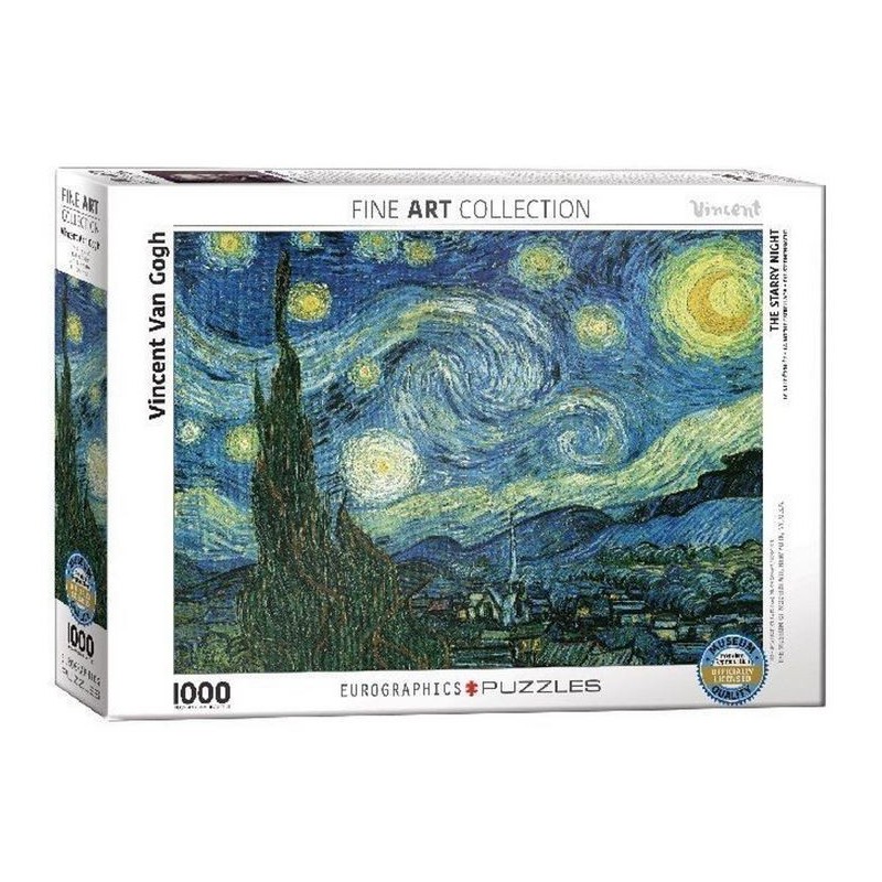 Puzzle Eurographics : Van Gogh : Nuit Etoilée - 1000 Pièces Puzzle Eurographics : Van Gogh : Nuit Etoilée - 1000 Pièces