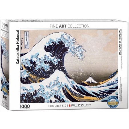 Puzzle Eurographics : Grande vague de Kanagawa - 1000 Pièces