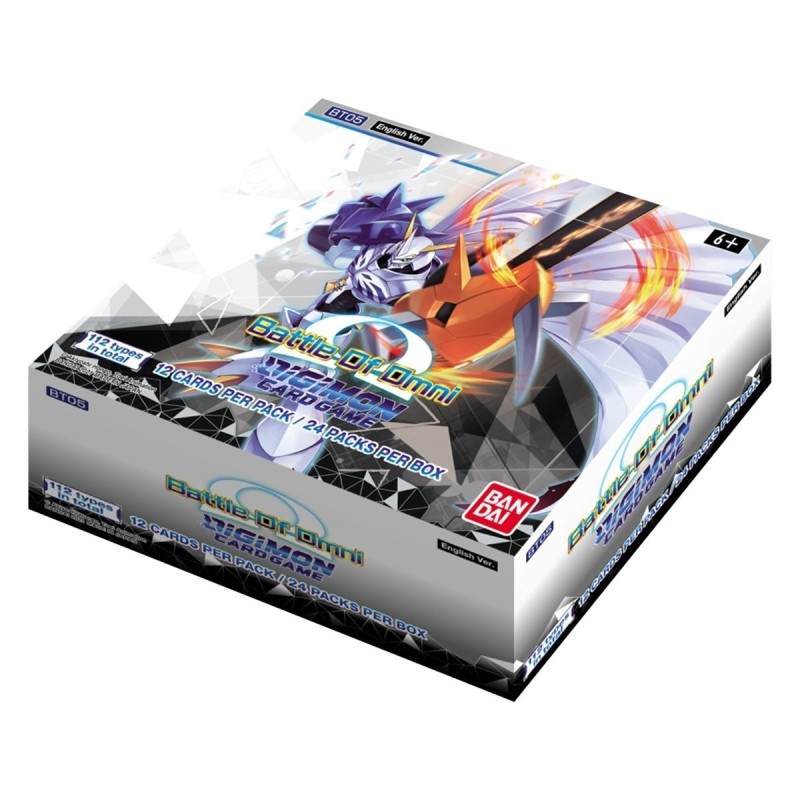 Booster Digimon Card Game Battle of Omni Boite complète BT05 en anglais Booster Digimon Card Game Battle of Omni Boite complète BT05 en anglais