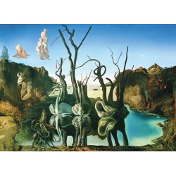 Puzzle Eurographics : Dali- Cygnes reflétant des éléphants - 1000 Pièces