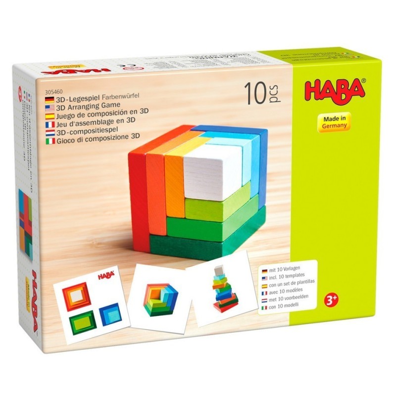 Jeux d'éveil - Jeu d’assemblage en 3D - Cube multicolore Jeux d'éveil - Jeu d’assemblage en 3D - Cube multicolore