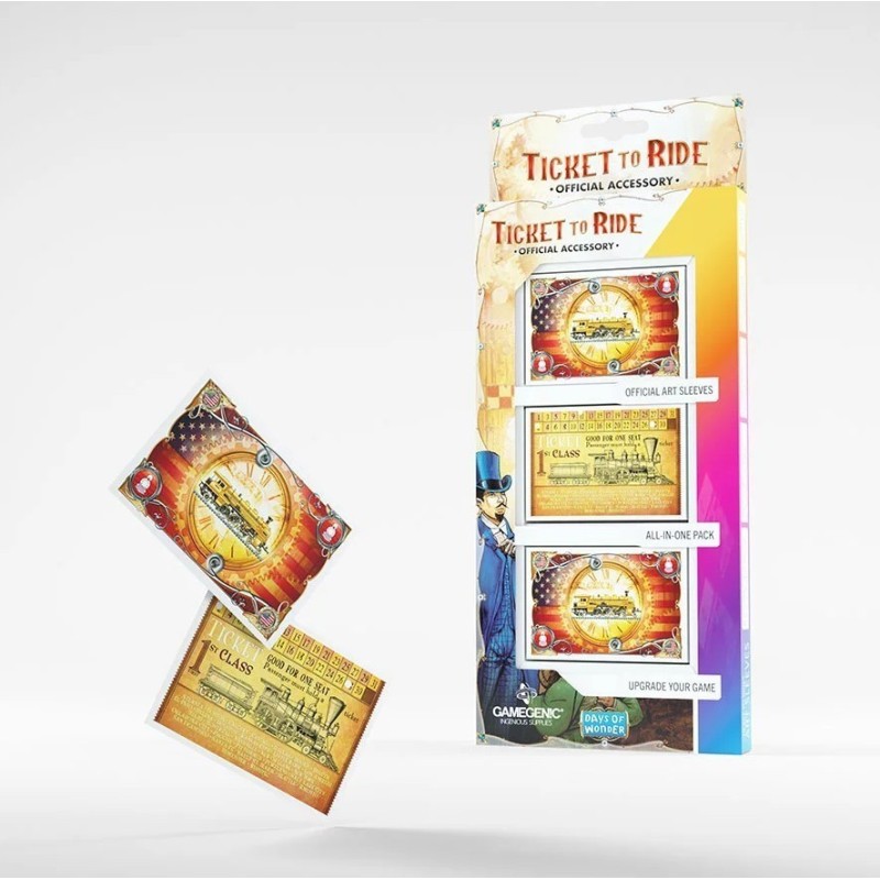 Gamegenic Art Sleeves - Les Aventuriers du Rail Gamegenic Art Sleeves - Les Aventuriers du Rail