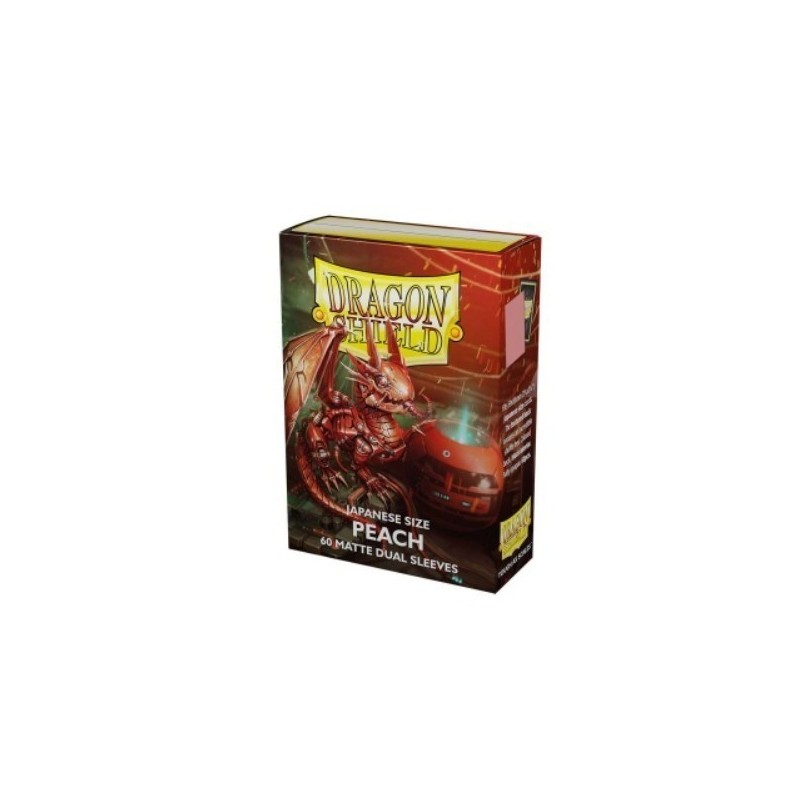 Protège-cartes Dragon Shield - 60 Japanese Sleeves Matte Peach - Piip Protège-cartes Dragon Shield - 60 Japanese Sleeves Matte Peach - Piip