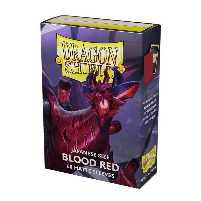 Protège-cartes Dragon Shield - 60 Japanese Sleeves Matte Blood Red - Juusouken
