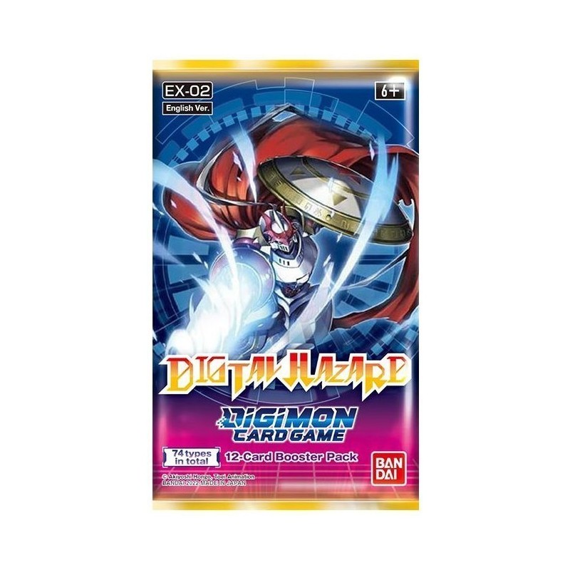 Booster Digimon Card Game Digital Hazard EX-02 Anglais Booster Digimon Card Game Digital Hazard EX-02 Anglais