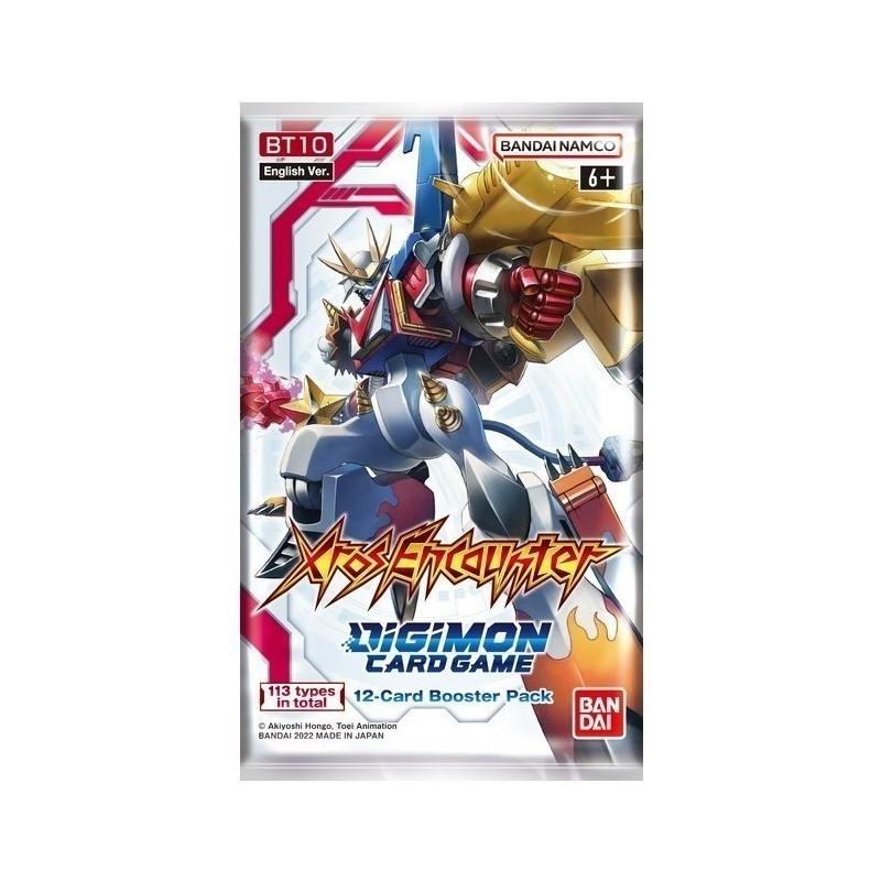 Booster Digimon Card Game Xros Encounter BT10 Anglais Booster Digimon Card Game Xros Encounter BT10 Anglais